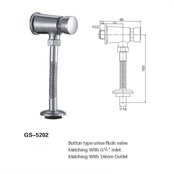 5202 time delay urinal flush valve